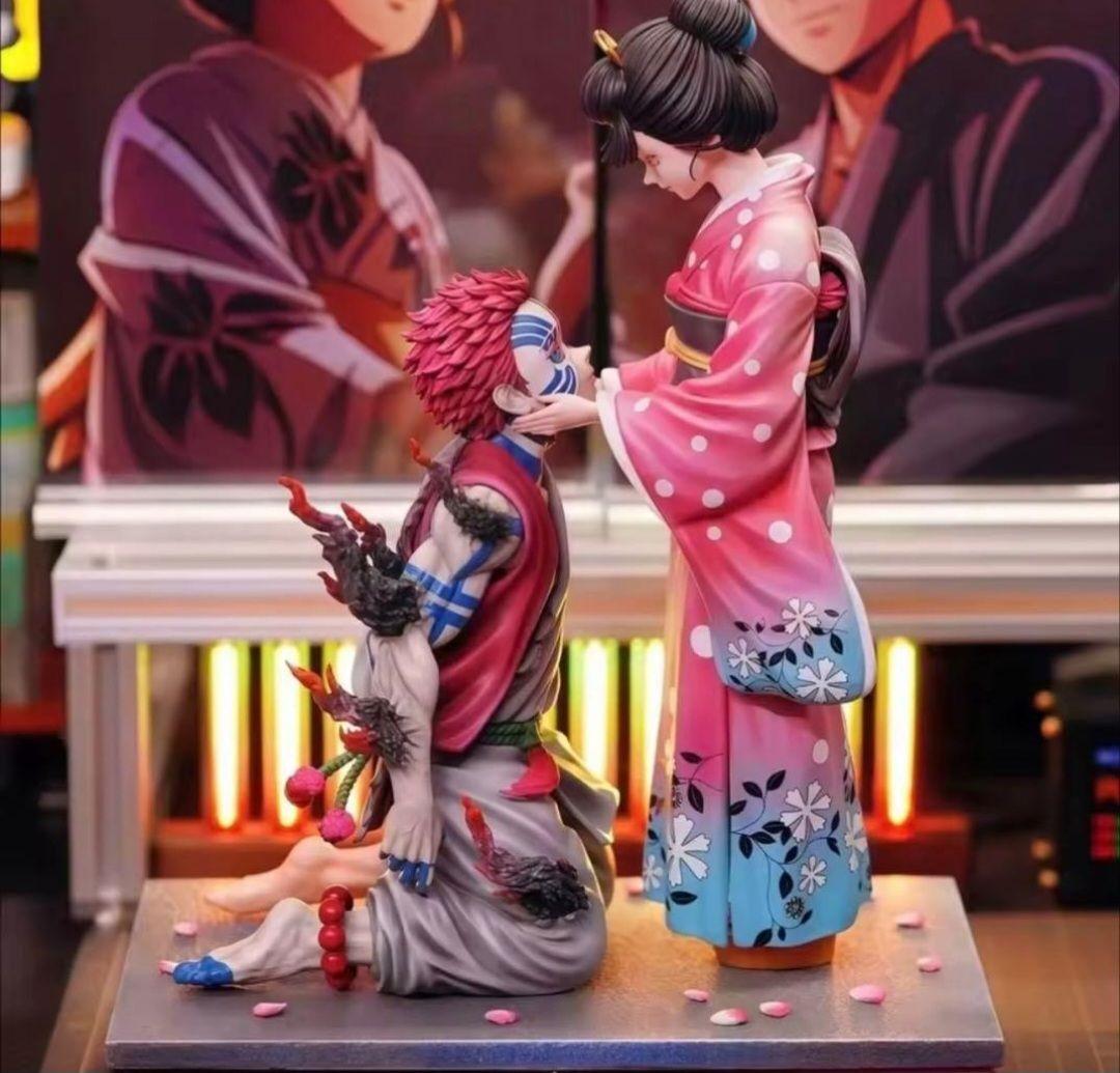 鬼滅の刃 猗窩座 恋雪 フィギュア ガレージキット