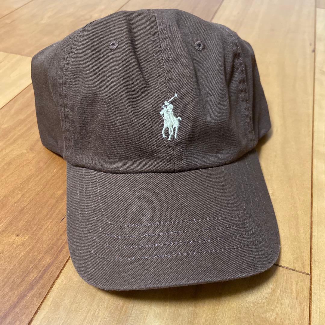M: POLO Ralph Lauren ポロラルフローレン　キャップ　茶