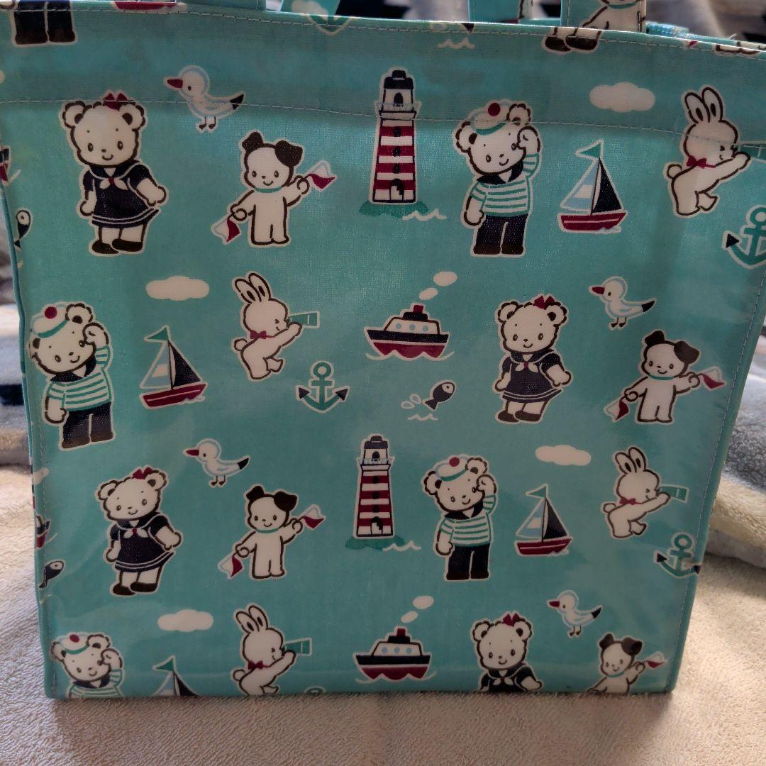 familliar マリン柄 海 ファミリア トートバッグ 水色小 - メルカリ