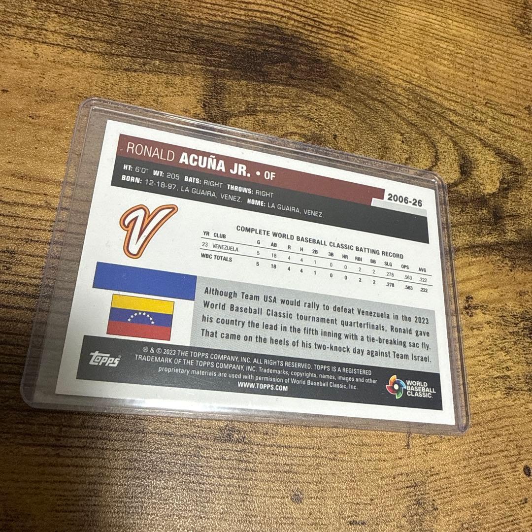 ロナルド・アクーニャJr. 25枚限定 Topps WBC 2023 - メルカリ