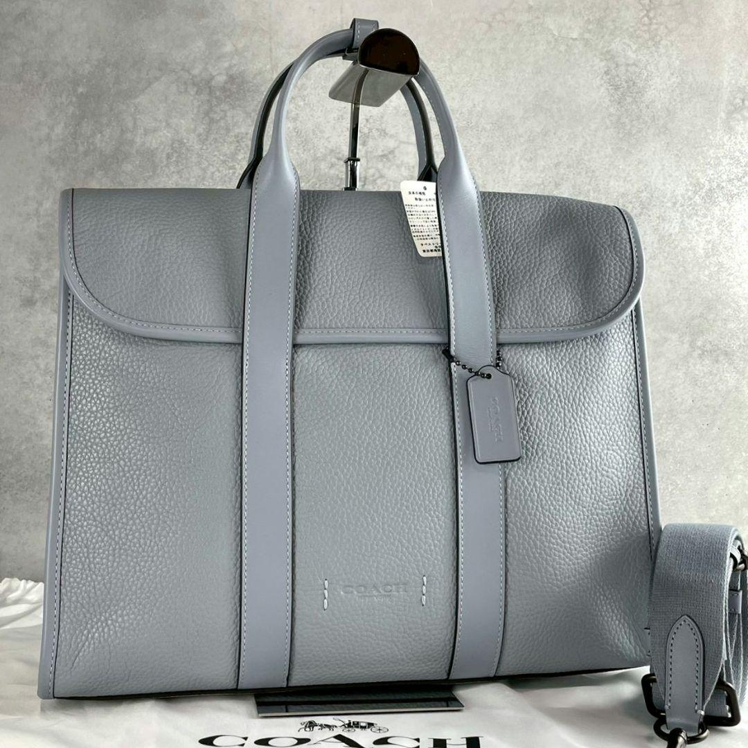 タグ付新品 ゴッサム 2way ポートフォリオ ビジネス A4可 レザー グレー