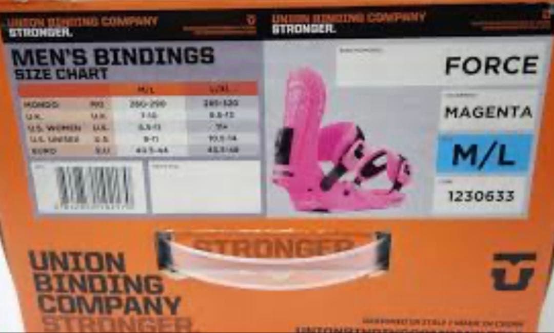 D*x様 【送料込み】★ユニオン バインディング★フォースM/L★UNIONオー