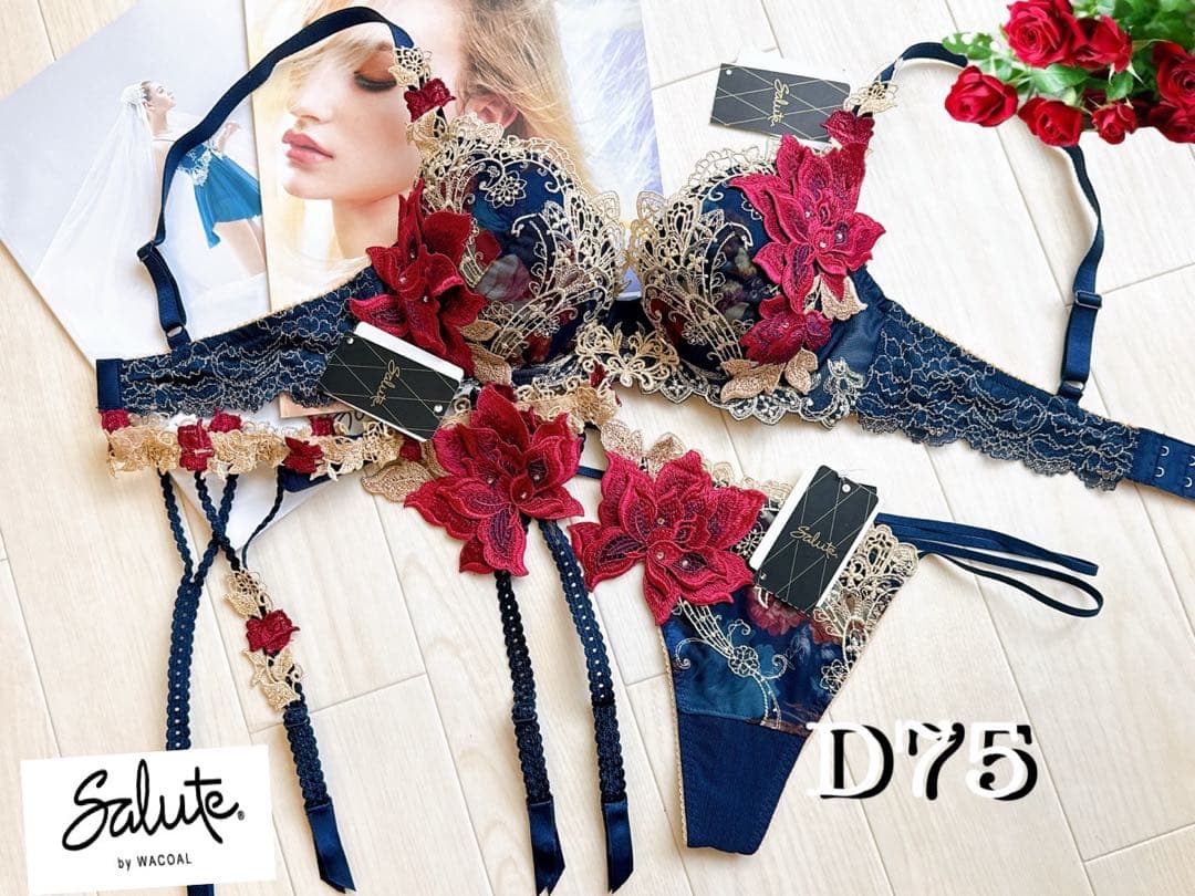 サルート【オペラ座の怪人】D75&ソングL&ガーターベルトM KO 90 Wacoal - サルート 90グループ オペラ座の怪人 D70&ソングM KO ロゴ