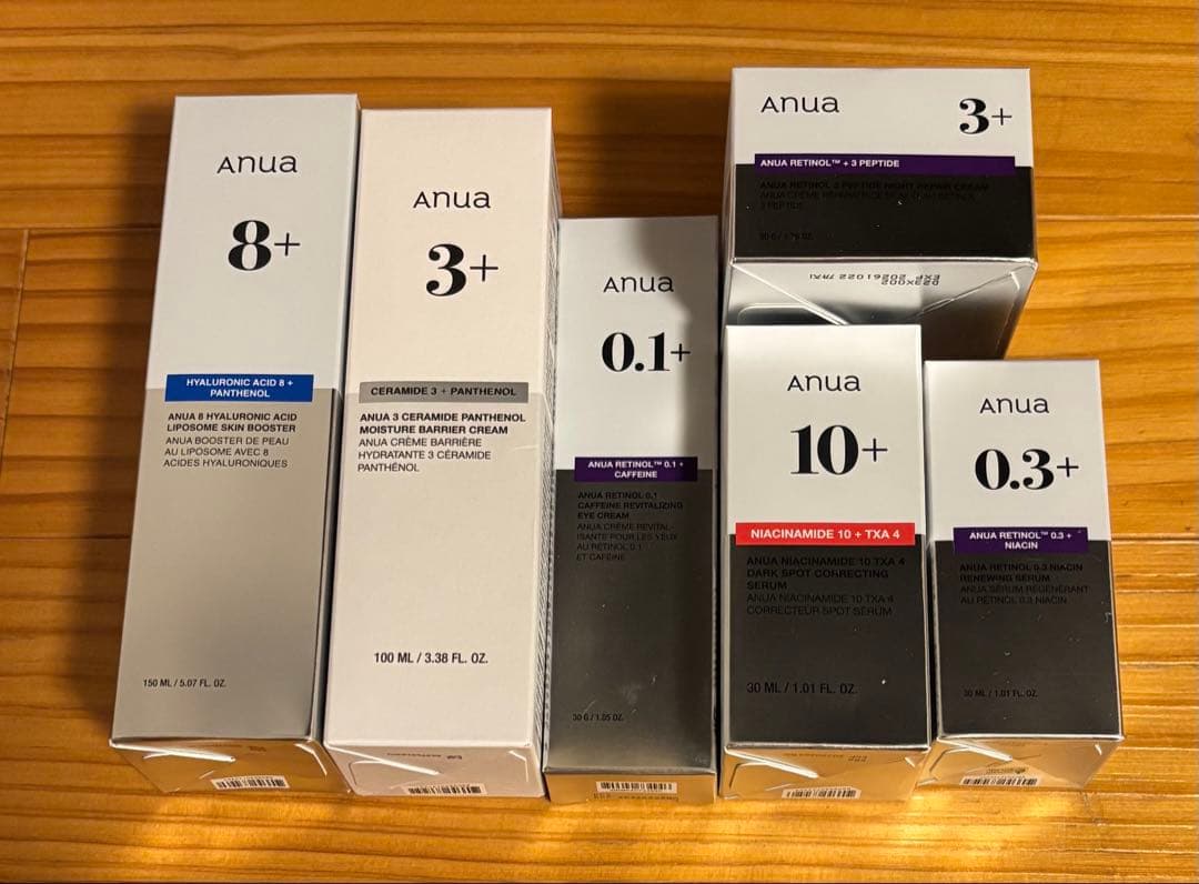 Anua アヌア スキンケアセット 6点 ヒアルロン酸 レチノール　新品　現品 楽天市場】Anua レチノール（セット種別ギフトセット）（セット