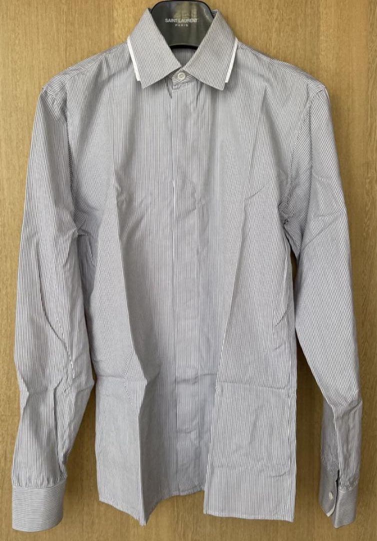 【値下】希少定価9万 07AWディオールオム Diorストライプシャツ37