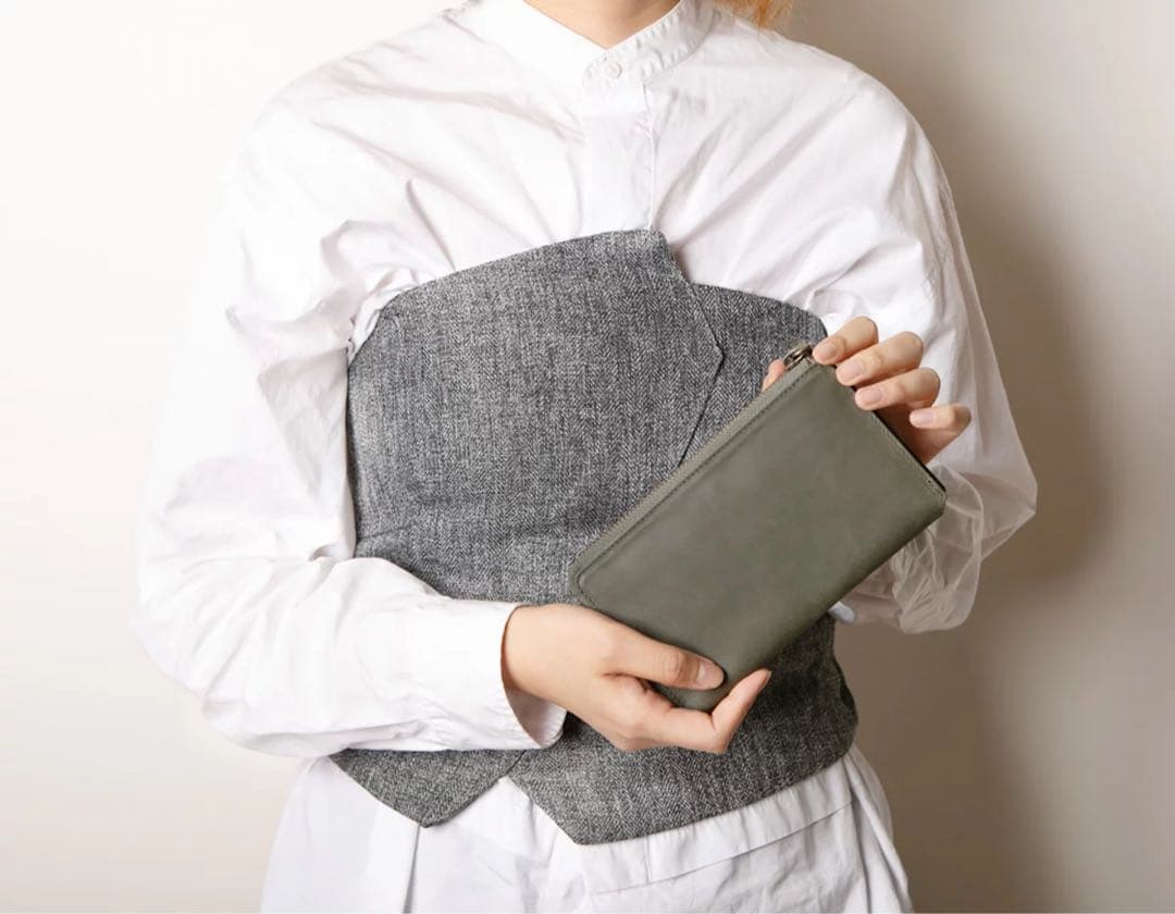 TIDY 2.0 nuance オリーブ 長財布 Hallelujah（ハレルヤ） 長財布 小さい メンズ 薄型 軽量 財布 本革