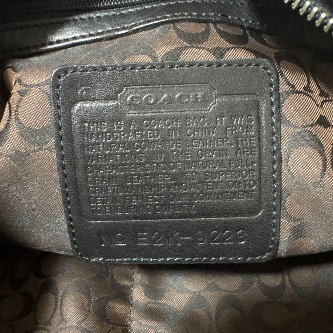 coach rare hobo leather signature bag