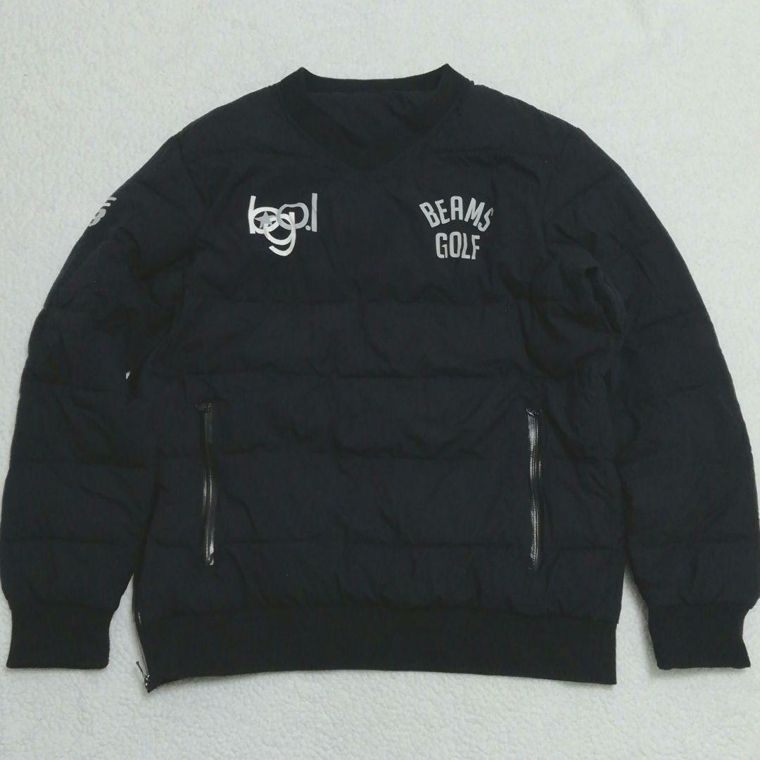 良品!BEAMS GOLFビームスゴルフ 中綿スニード(M)防寒 撥水加工 黒色