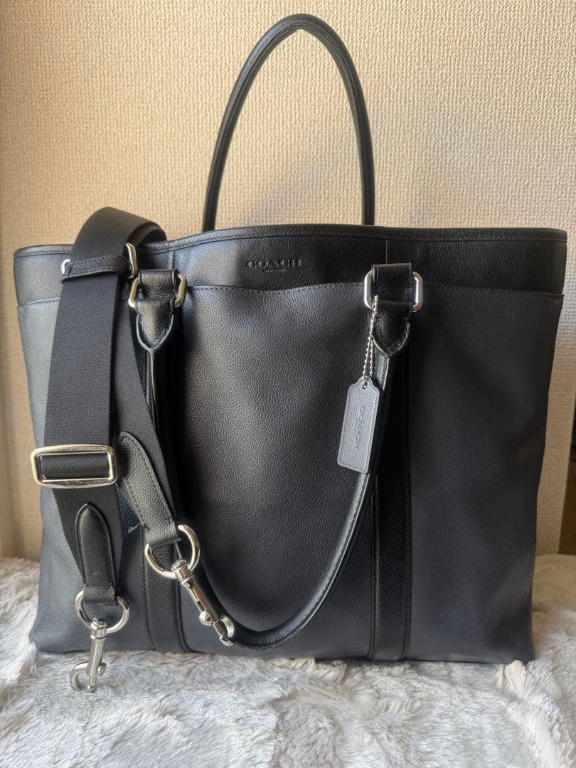 大人気】コーチ ビジネス トート2way メトロポリタン A4レザー 肩掛け