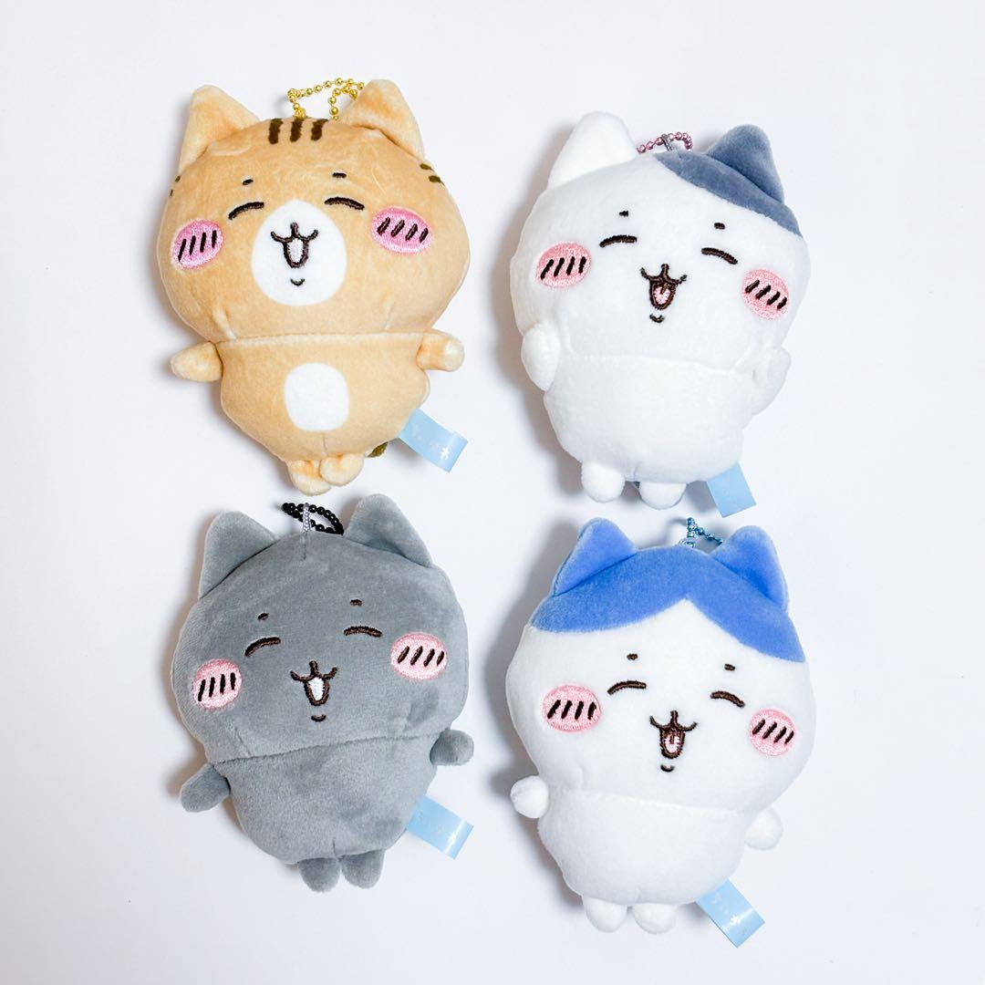 ちいかわ ハチワレとごきげんななかまマスコット 4種 - メルカリ