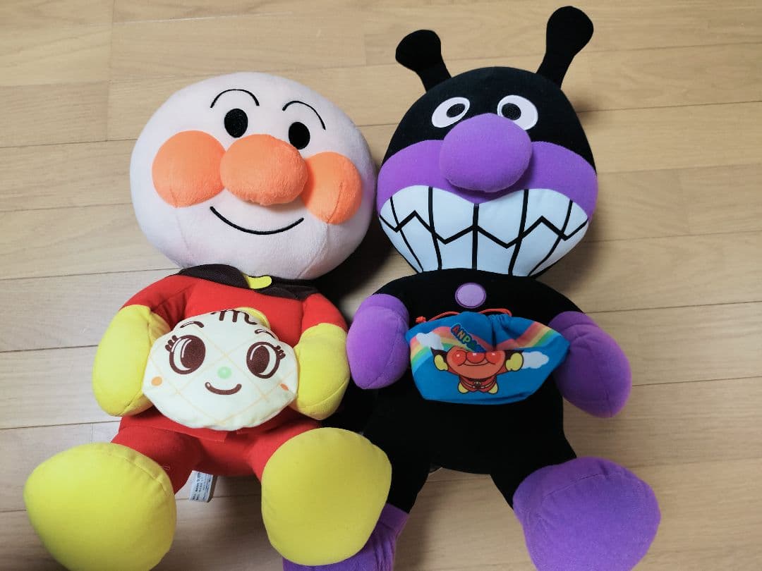 アンパンマン バイキンマン ぬいぐるみセット - メルカリ