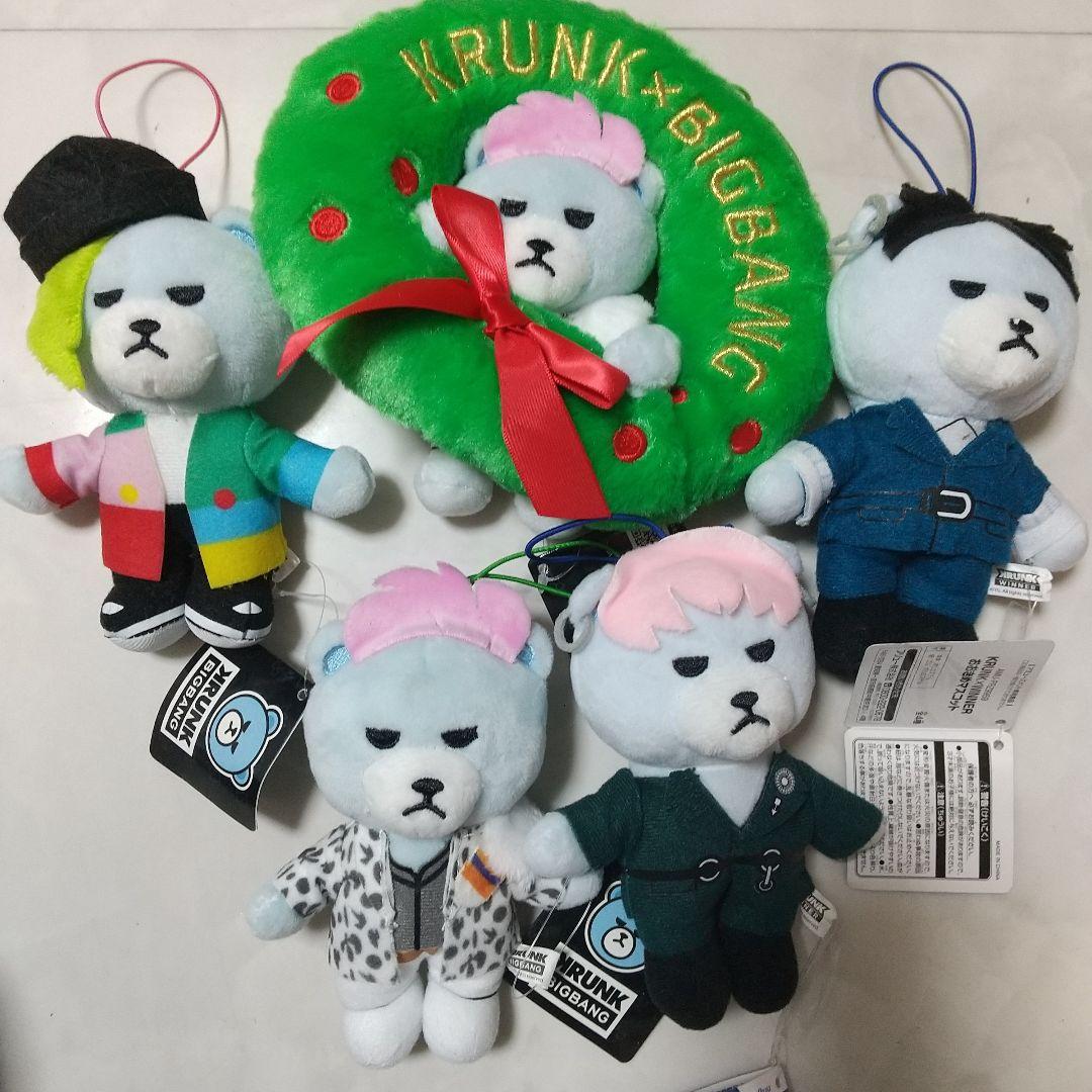 新品　BIGBANG KRUNK クリスマスリース TOP　マスコット　セット 新品 BIGBANG KRUNK クリスマスリース TOP マスコット セット