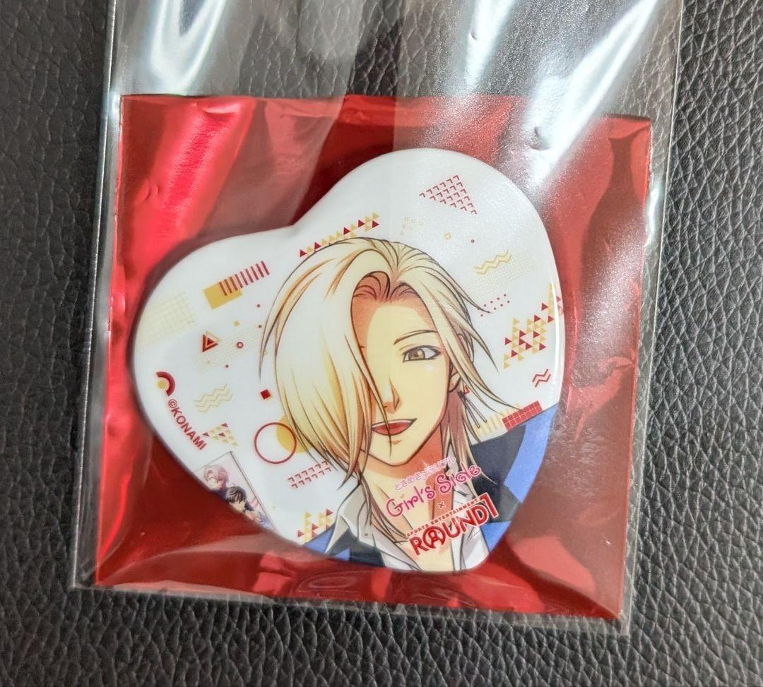 ときメモ gs3 ラウンドワン ハート型缶バッジ 桜井琉夏 - メルカリ