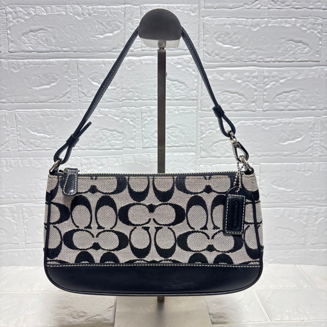 COACH コーチ アクセサリーポーチ シグネチャー キャンバス レザー COACH（コーチ） アクセサリーポーチ バッグ ハンドバッグ アクセ