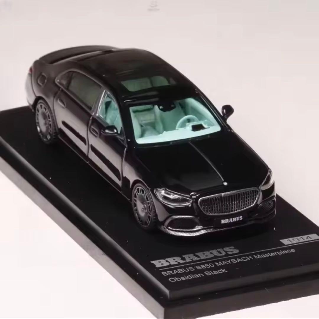 【激レア】BRABUS S850Maybach 1/64メルセデスミニカー Mercedes Brabus S850 Maybach Masterpiece Obsidion Black by Almost