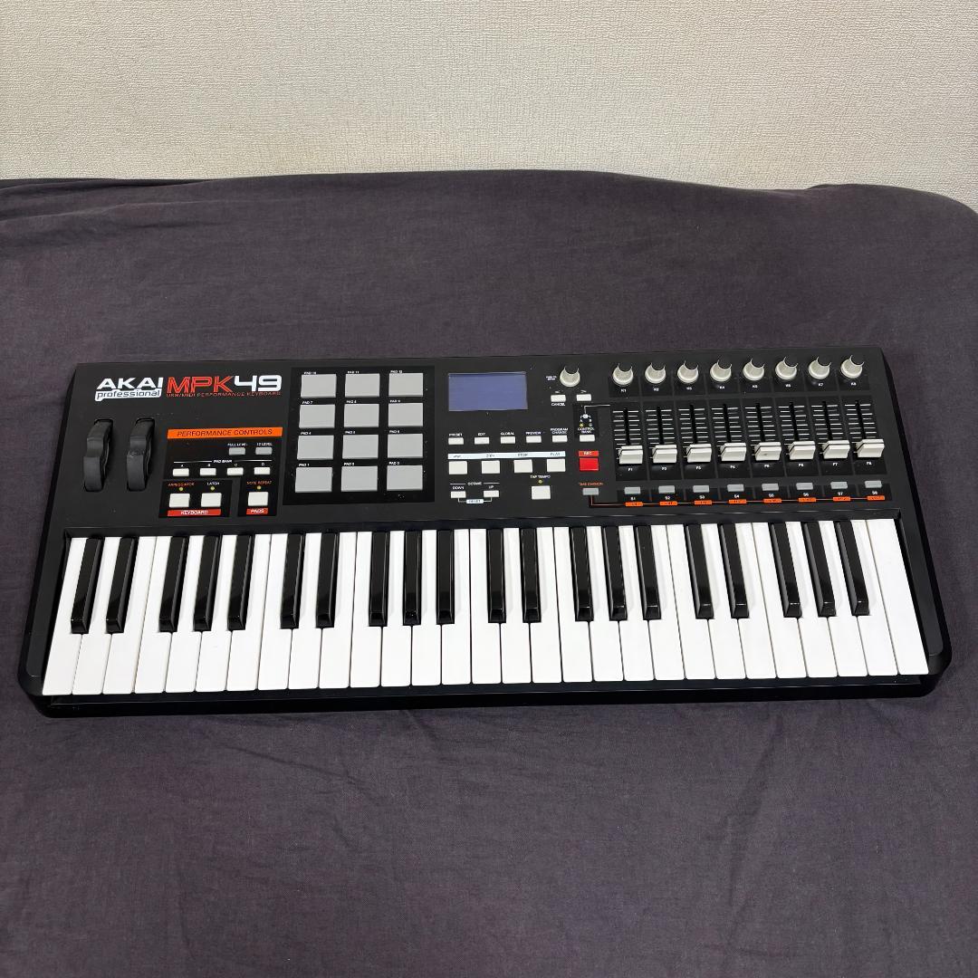 【ジャンク（一部動作不良）】AKAI MPK 49 MIDI キーボード