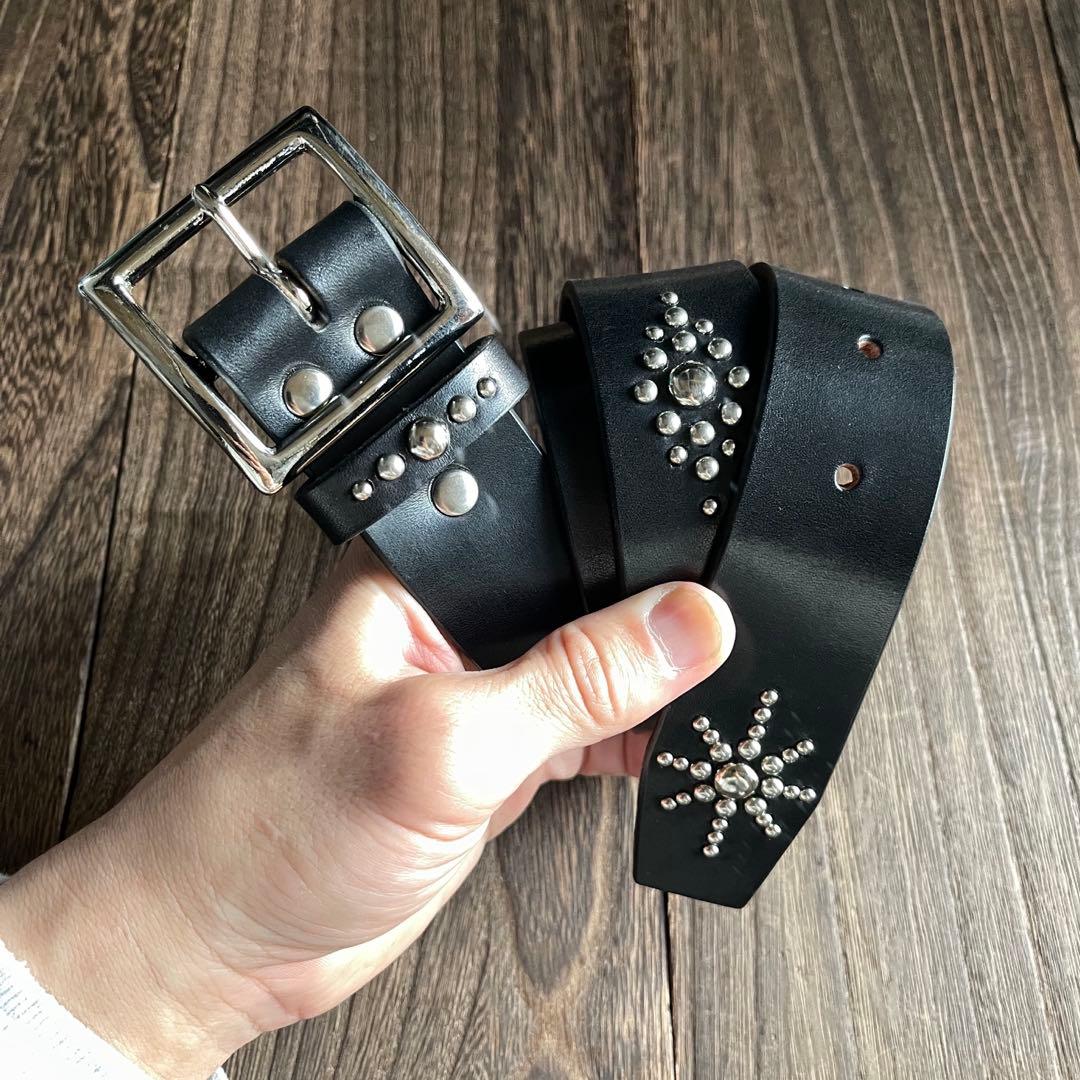 ディッキーズ874専用スタッズベルト 昭南ベンズ シルバー HTC CALEE