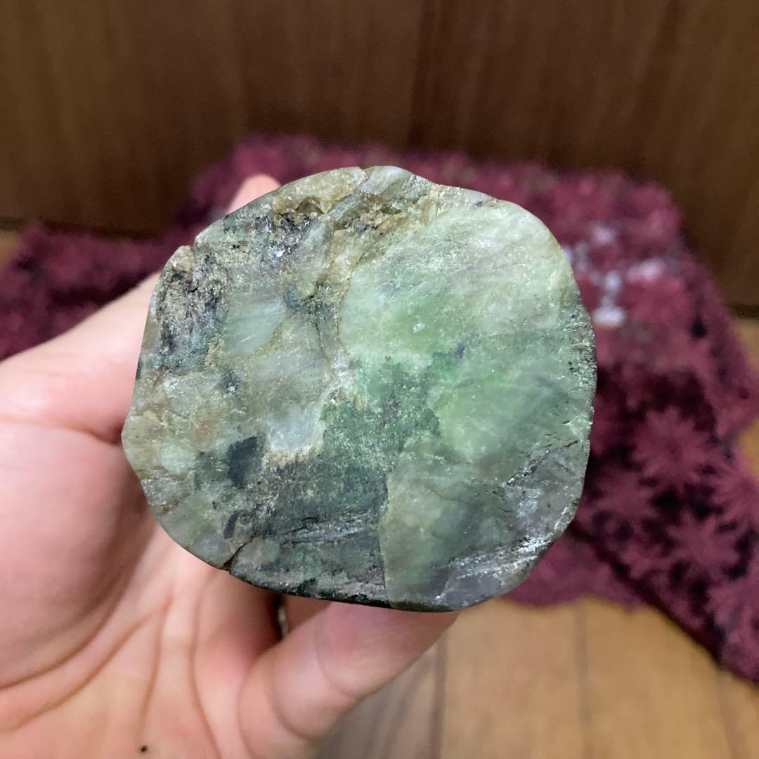 天然ラブラドライト フクロウ置物 573g オーロラ有り 一点物 - メルカリ