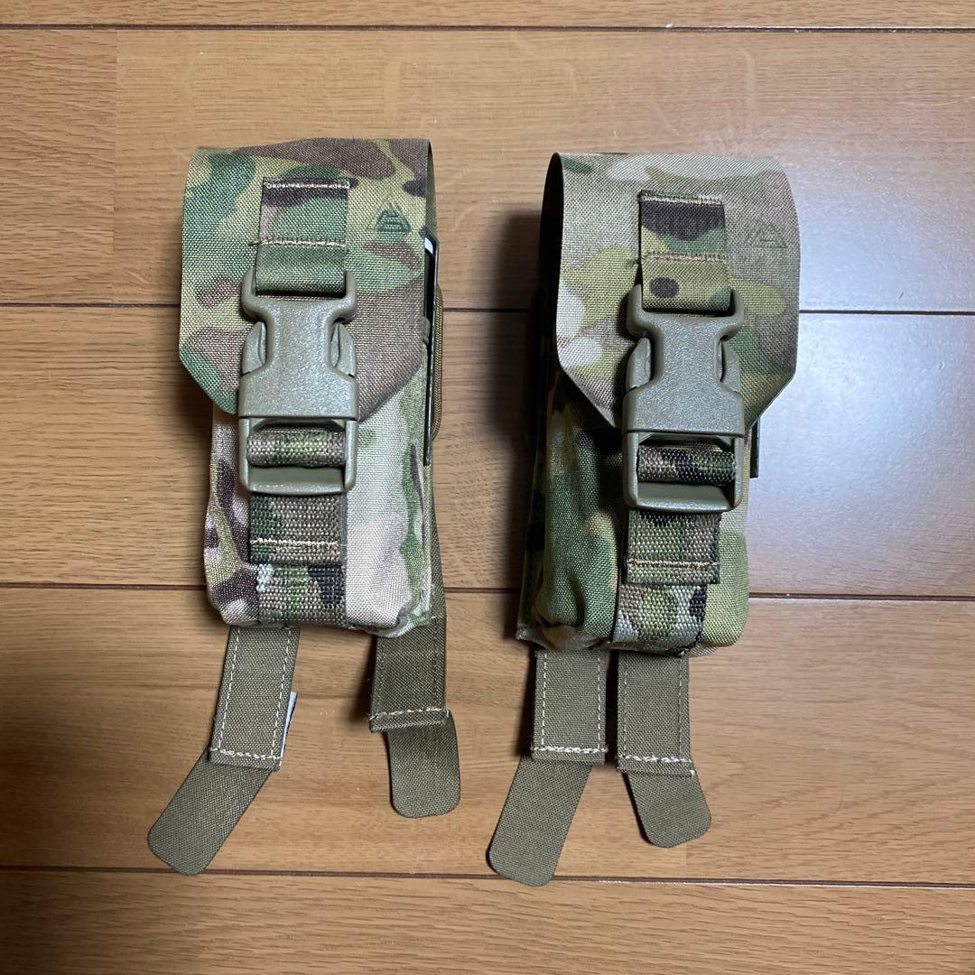 2個セット 実物 DIRECT ACTION スモークグレネードポーチ 中身付き
