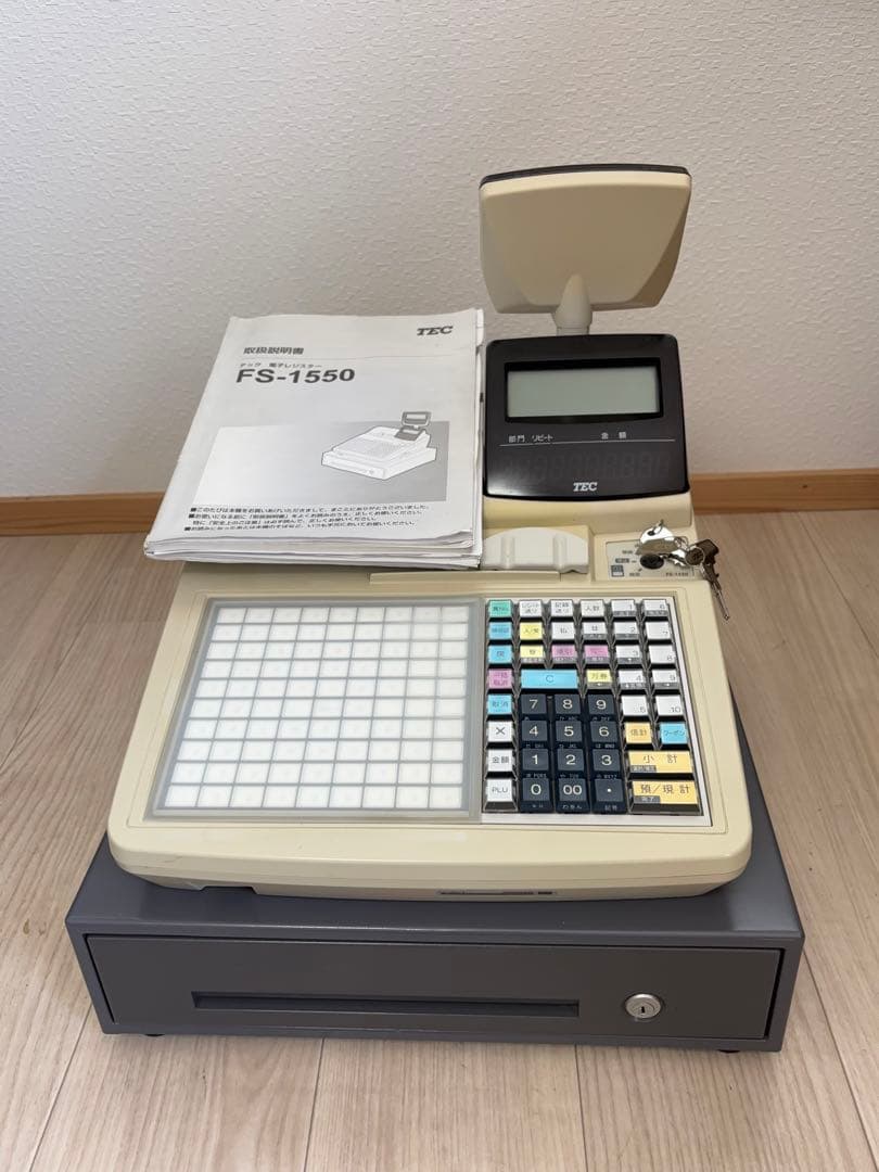 【動作OＫ】TEC 電子レジスター FS-1550 東芝テック -372-