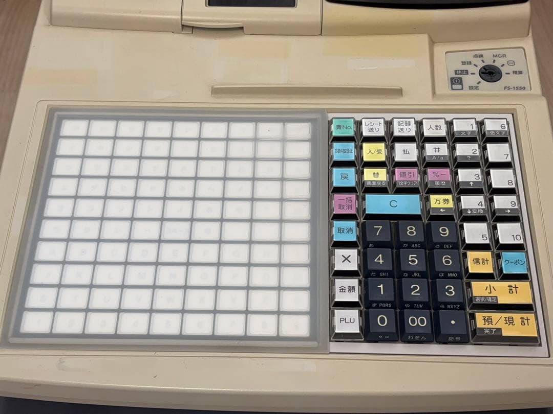 【動作OＫ】TEC 電子レジスター FS-1550 東芝テック -372-