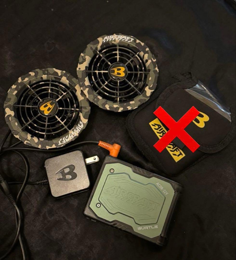 バートル エアクラフト 空調服 バッテリーセット ほぼ未使用。22V