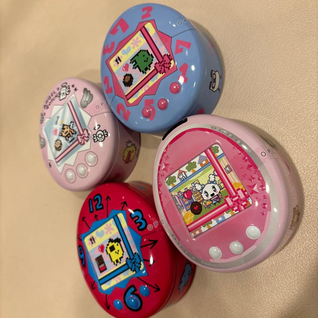 水*ん様 新品 国内正規品保証 たまごっちチョコ缶 4種セット コンプ