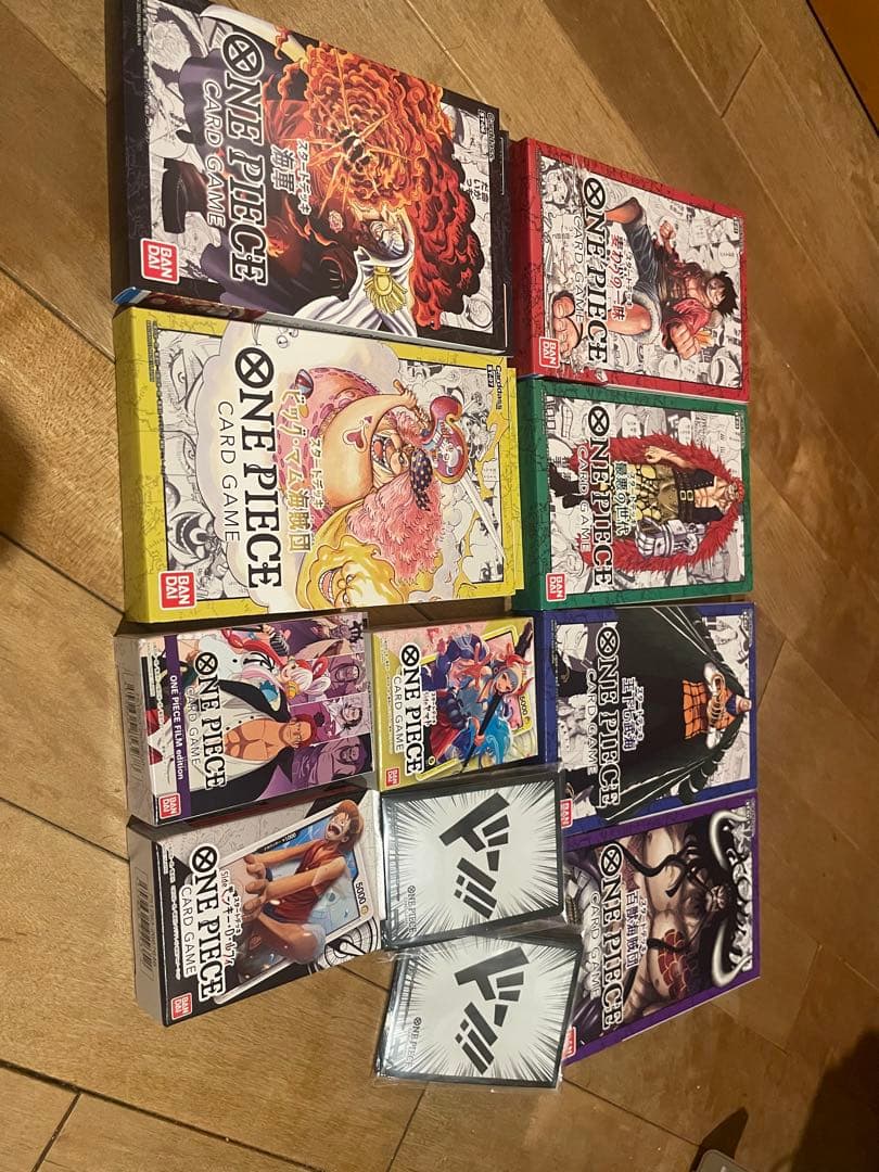 【新品未開封】ワンピースカード　STデッキ１〜９＋ドンスリーブ×２セット ワンピース】ONE PIECEカードゲーム スタートデッキ 3D2Y【ST-14