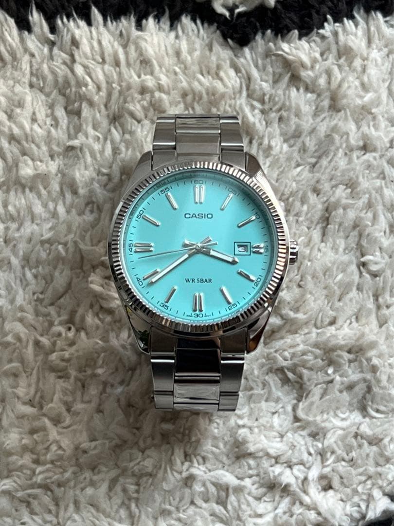 casio 腕時計 ティファニーブルーMTP-1302D-2A2JF Amazon.co.jp: [カシオ] 腕時計 カシオ コレクション 【国内正規品