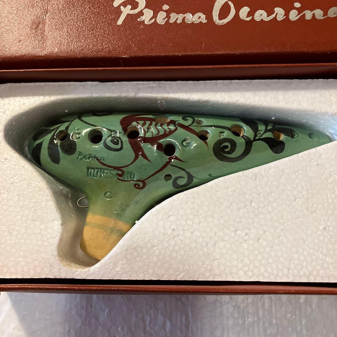 プリマ楽器 陶器オカリナC調 未使用箱入り 手工最高級品