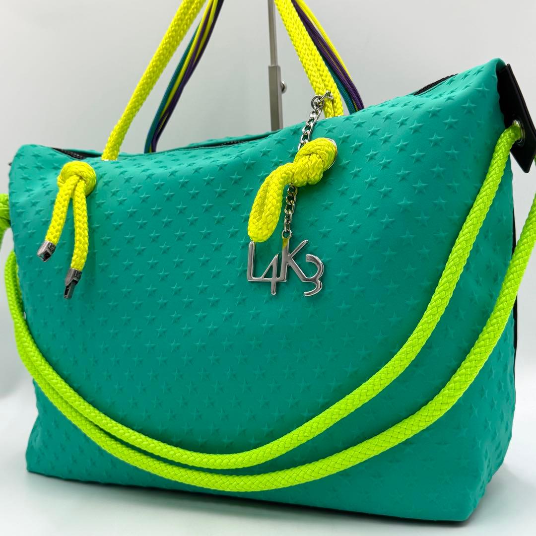 【美品】L4K3 ボストンバッグ クイーンレーク ネオプレン 2way グリーン L4K3/レーク 【正規販売店】-FLAGS Online/フラッグス オンライン