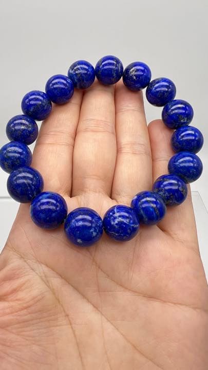 高品質12ミリアップラピスラズリブレスレット