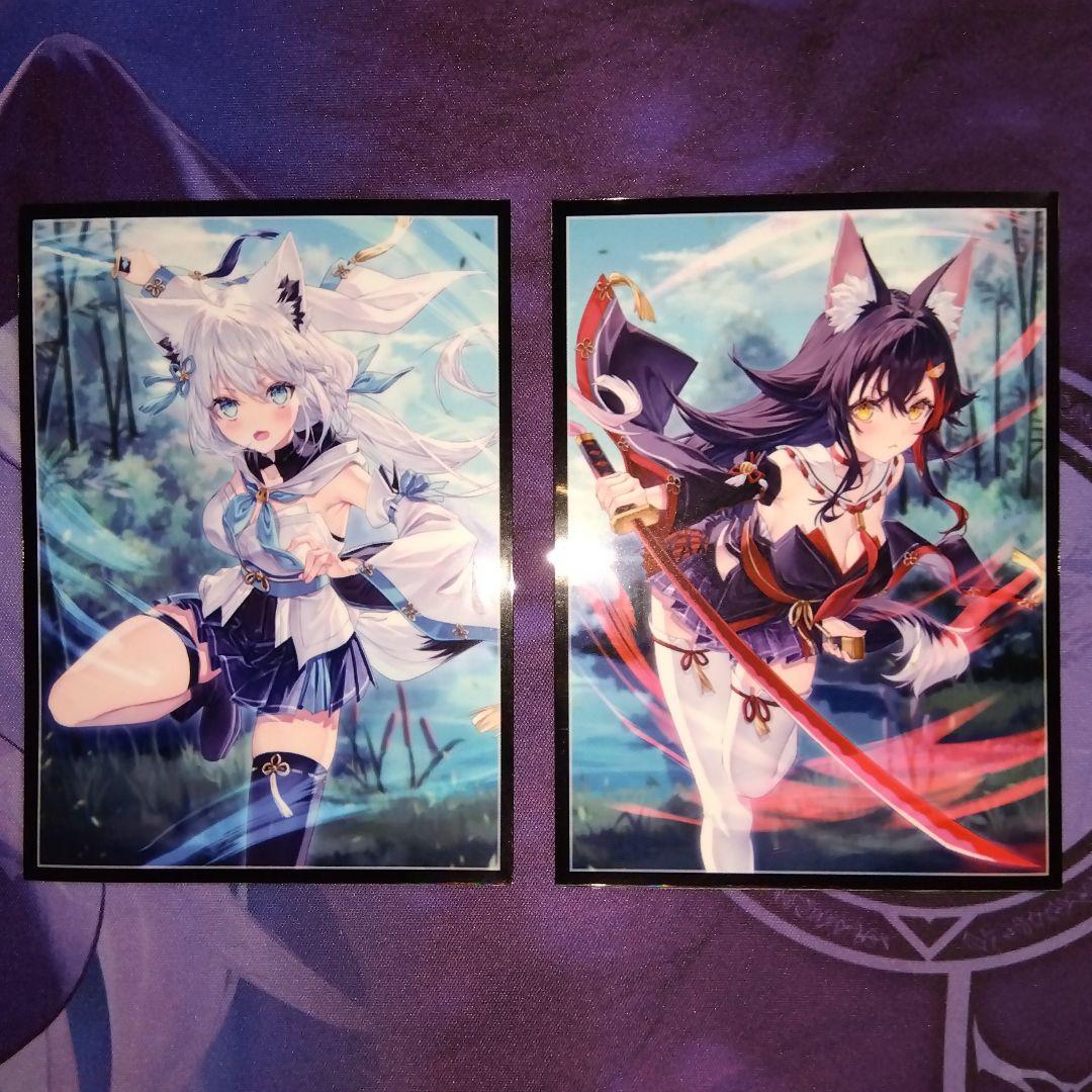 ホロライブ 白上フブキ 大神ミオ 刀 スリーブ 計2枚 単品 - メルカリ