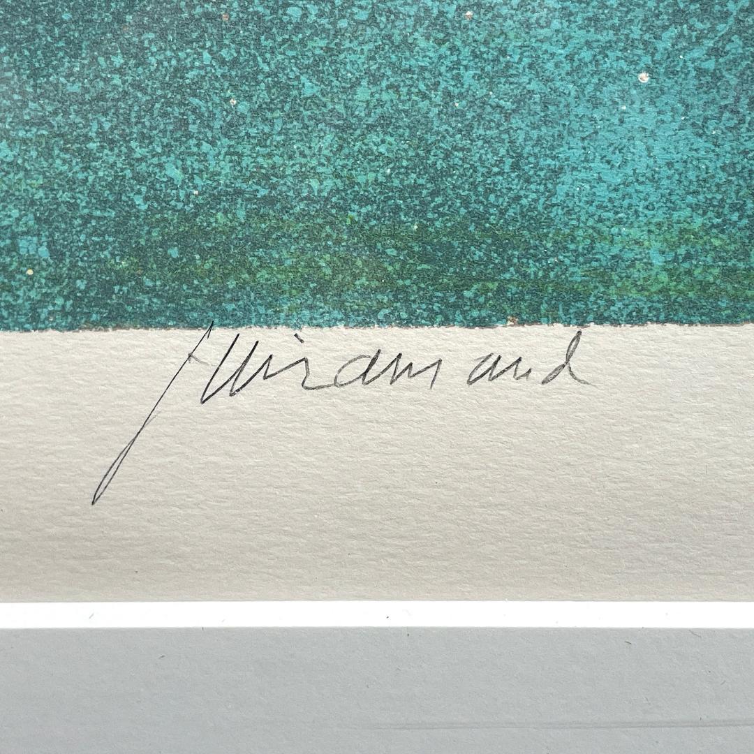 美品 真作保証 ポールギヤマン『ムーガンの花』大判 リトグラフ R8YF24