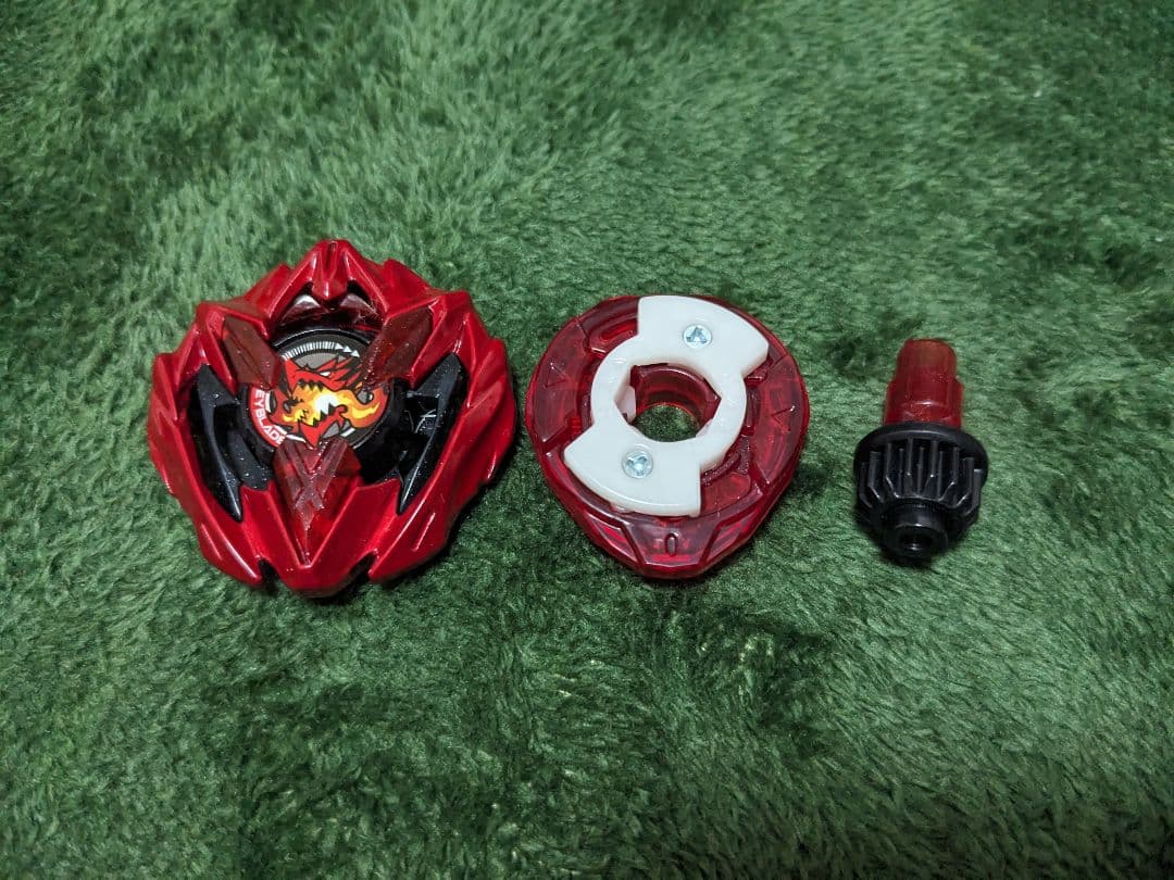 ベイブレードX　ドランバスター　メタルコートレッド（ベイコード無し）