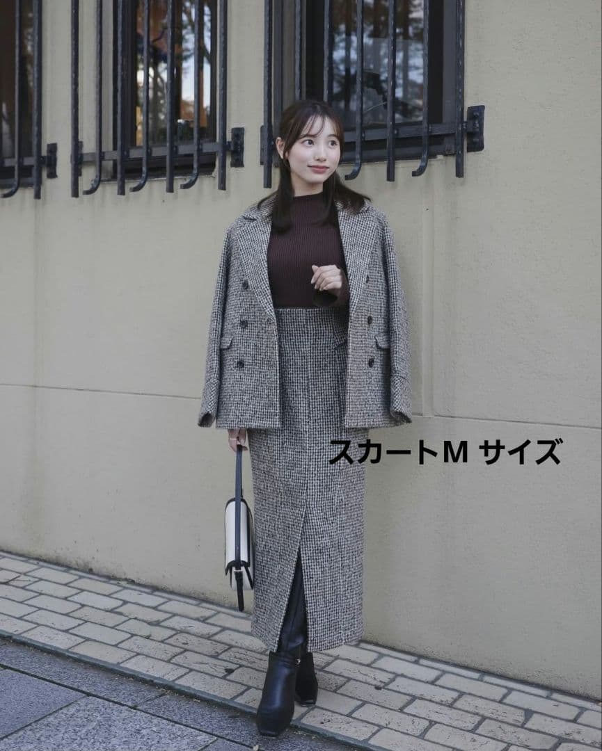 herlipto ヘミングウェイ　ツイードスカートロング