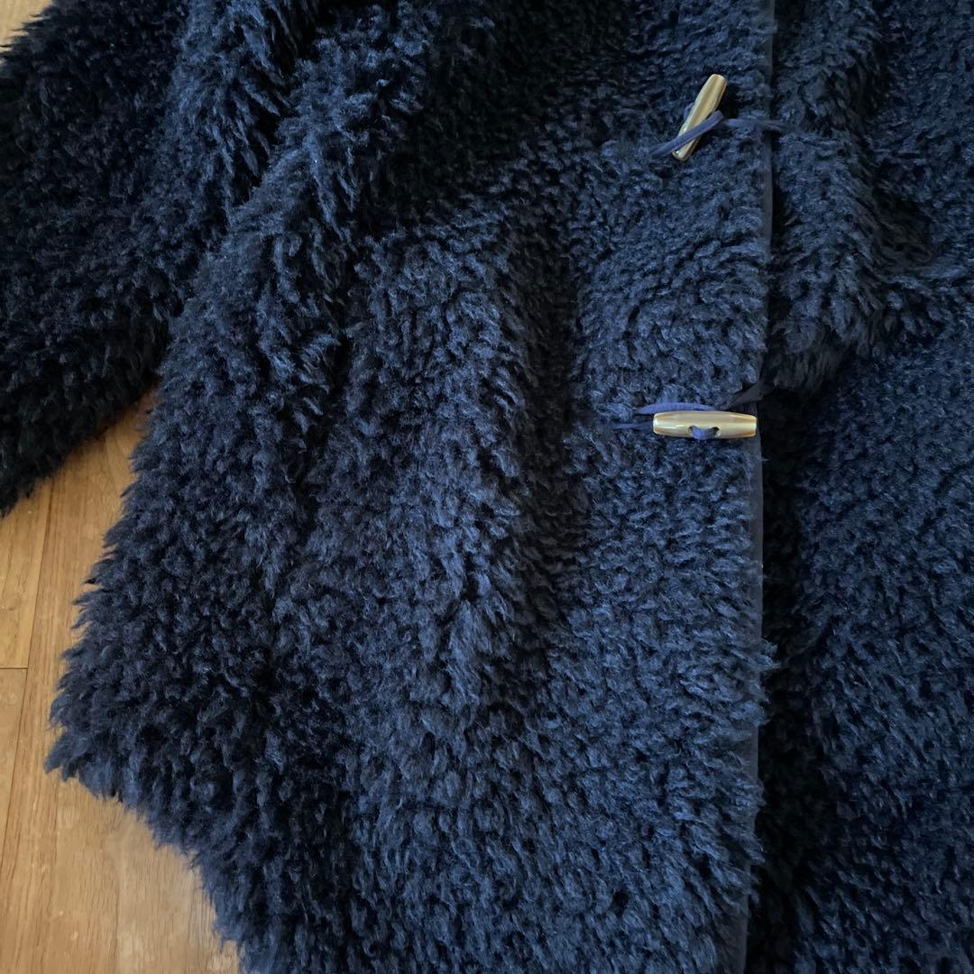 スリードッツ エコペルファー フード付きダッフルコート - メルカリ