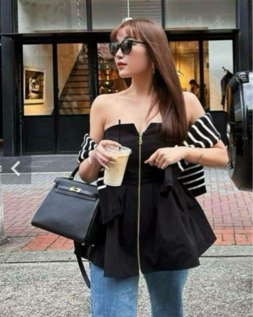 sheller シェリエ フロントZIPビスチェ　新品