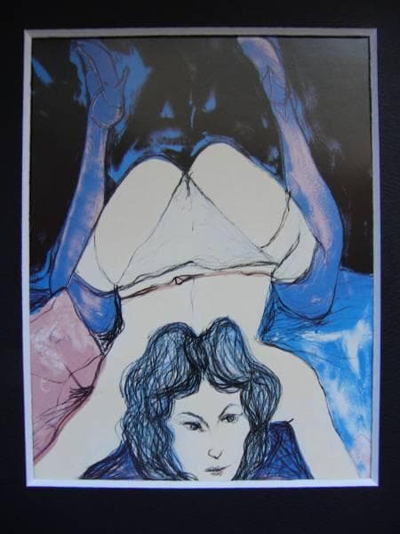 池田 満寿夫、ストロベリー、希少な額装用画集より、美品、新品額装付