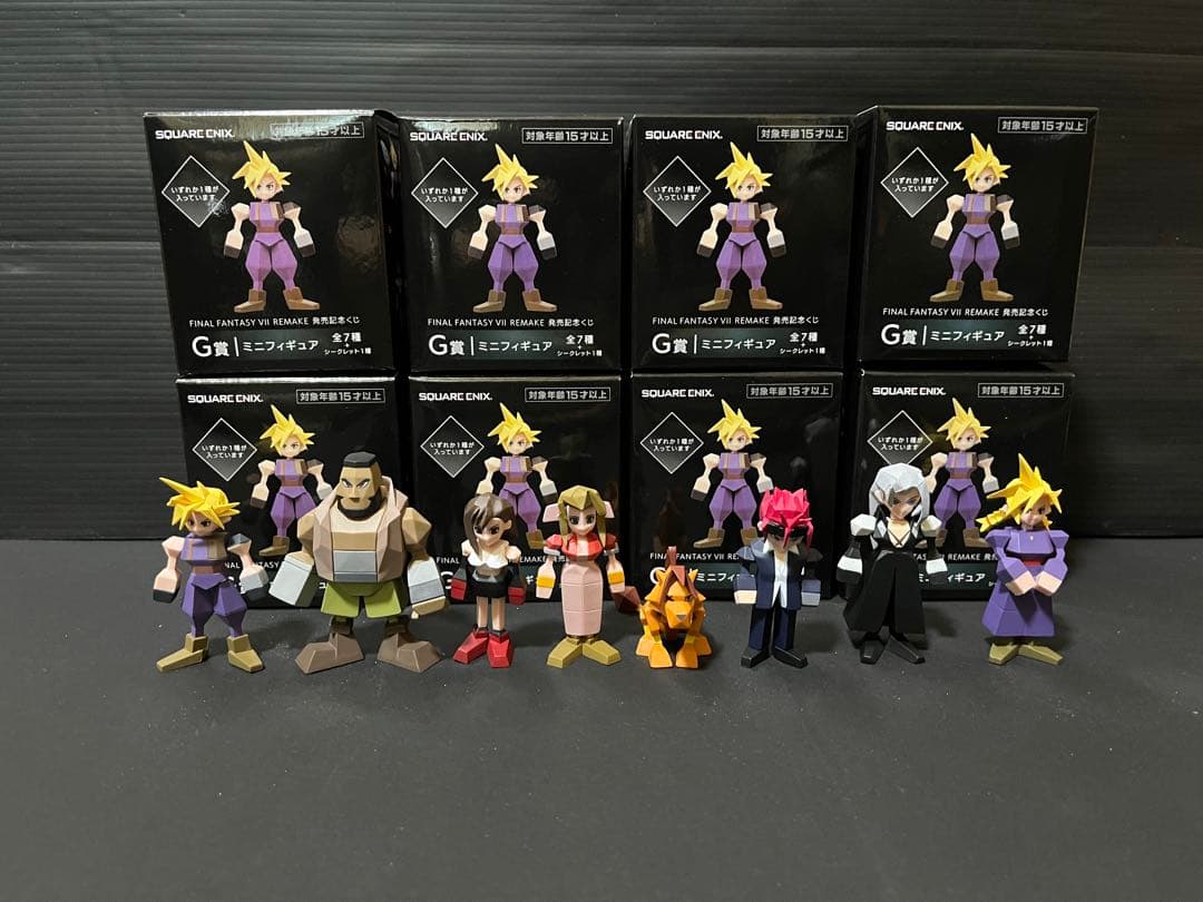 FF7リメイク発売記念くじ　G賞ミニフィギュアコンプリート品