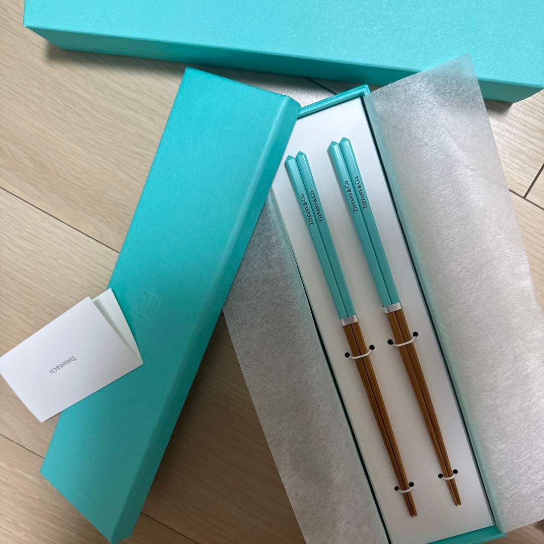 2024年最新 非売品】TIFFANY&CO. ティファニー 夫婦箸-新品未開封S.H.
