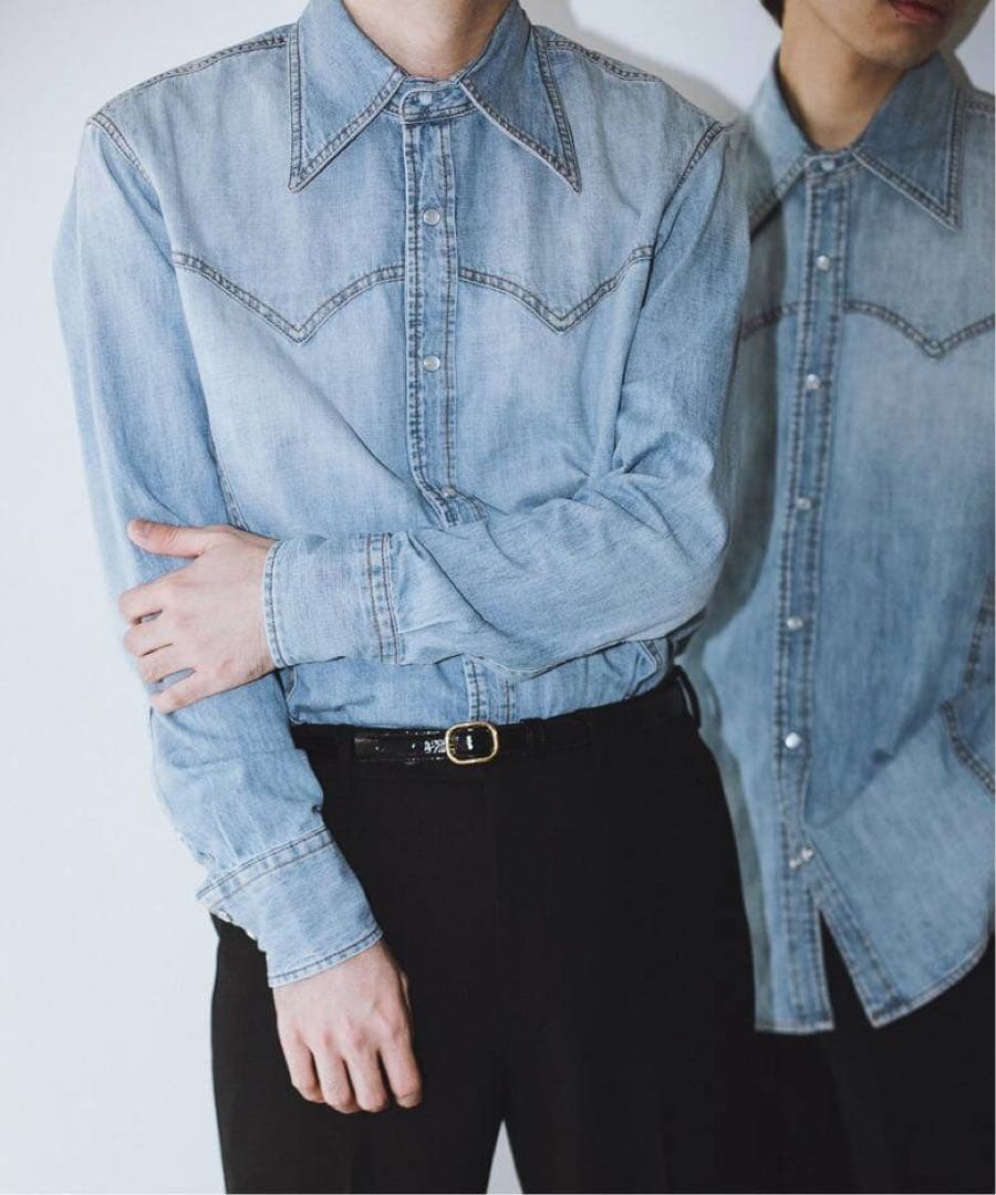 HUSBANDS ハズバンズ別注 western shirt in denim