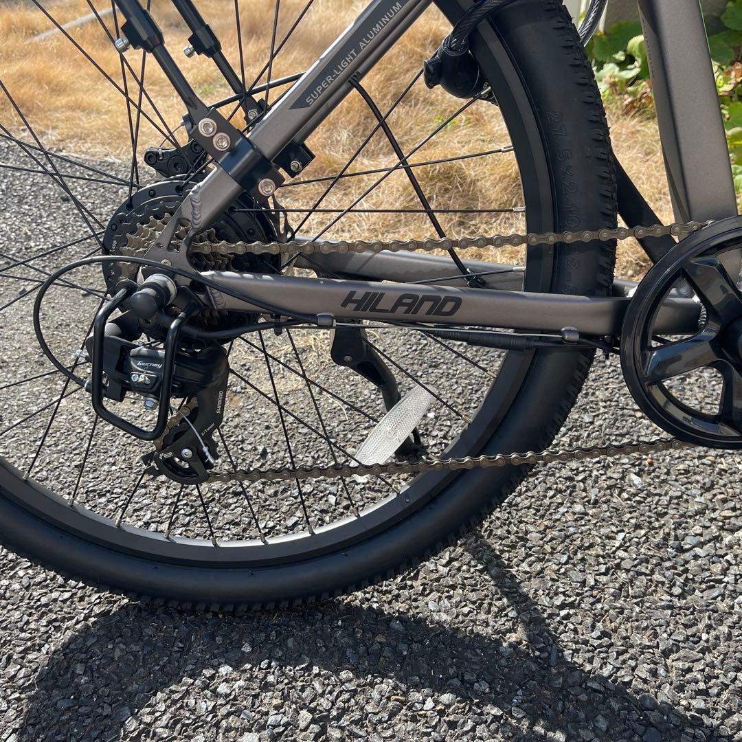 HILAND 電動クロスバイク 27.5インチ 変速 電動自転車 アシスト - メルカリ