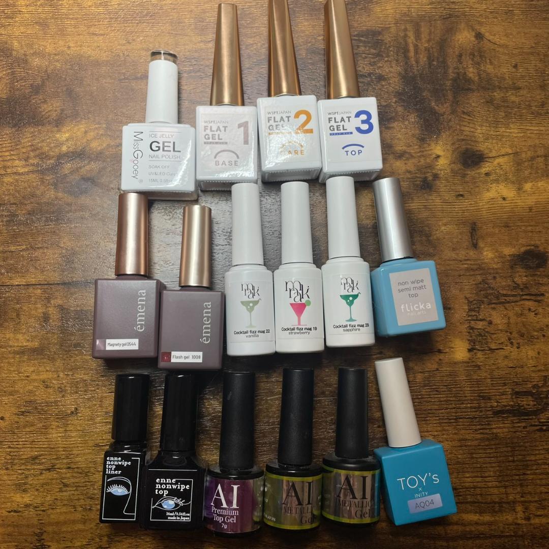 ☆セール☆ジェル 16点 まとめ売り カラー 巻き爪ケア ケアジェル マグネット