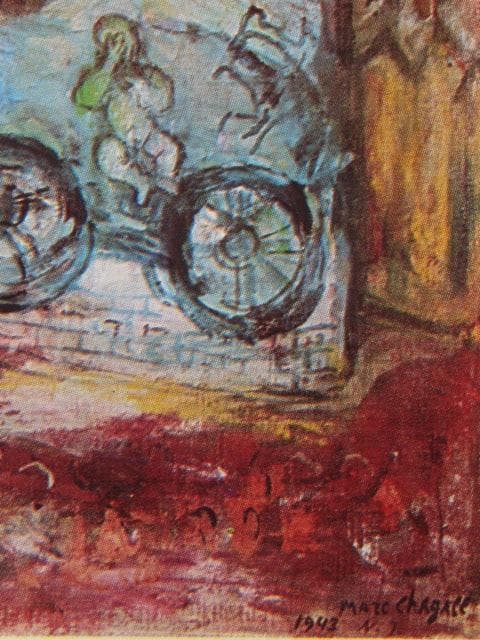 シャガール、【妄執：オプセッション】、画集画、新品高級額 額装付、状態良好