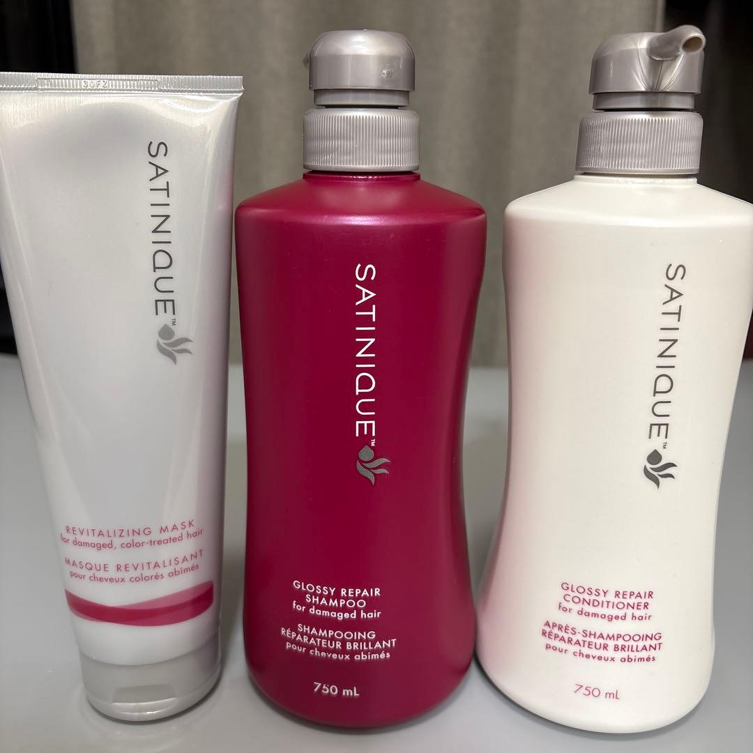 新品・未使用サテニークリペアシャンプーコンディショナーヘアマスクセットAmway
