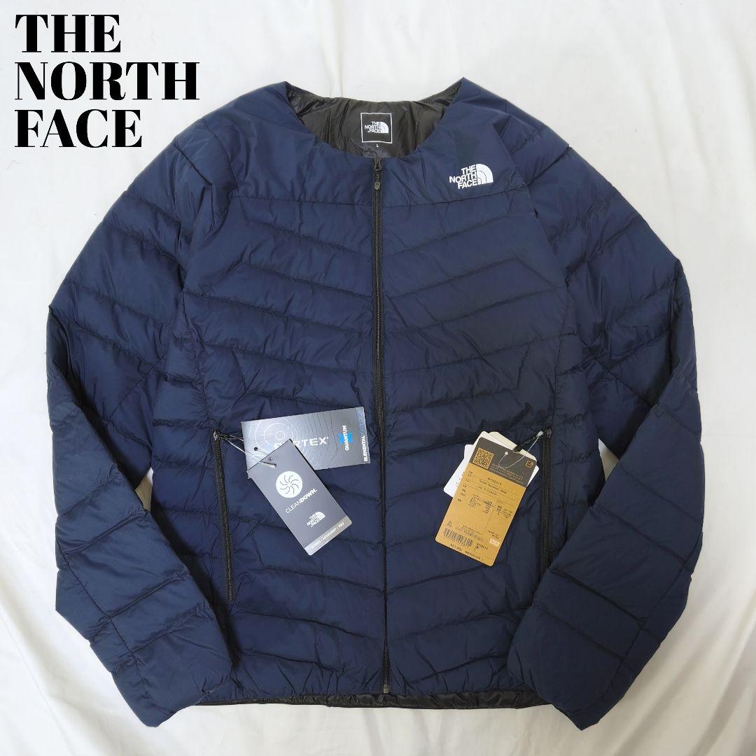 新品タグ付✨ザノースフェイス サンダーラウンドネックジャケット 紺 L