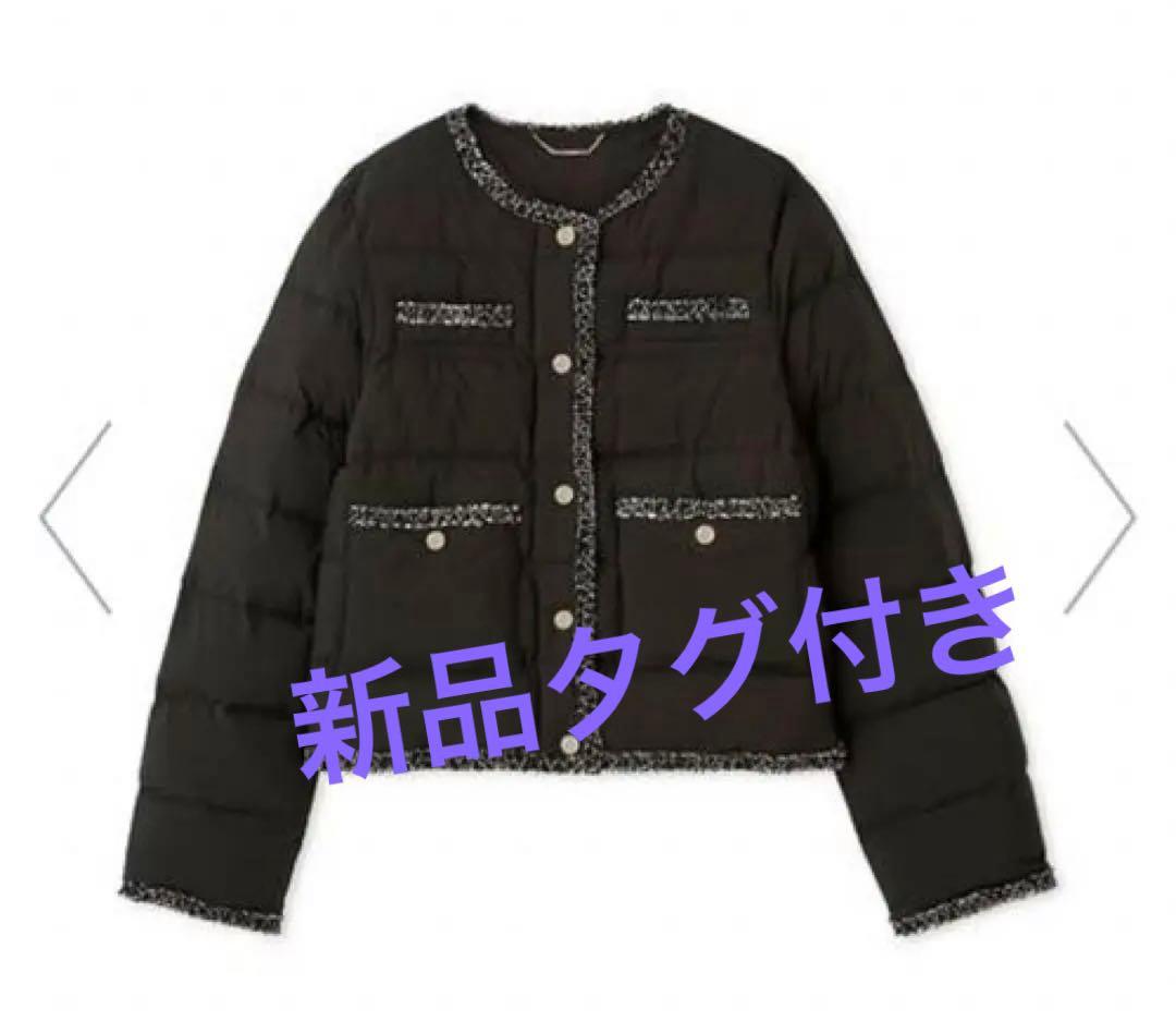 セルフォードCELFORD トリムデザインキルティングジャケット BLK 36