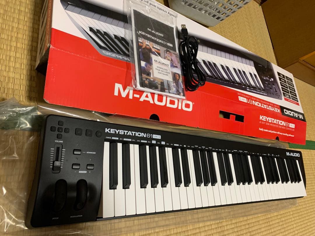 【美品】M-AUDIO 61鍵KEYSTATION61 MIDIキーボードMK3