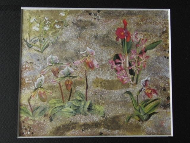 野田好子、【天上華】、希少な額装用画集より、新品額装付、状態良好